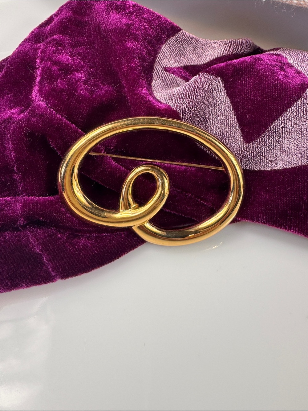 Monet Gold Loop Knot Brooch